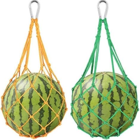 2pcs Hanging Chicken Feeder, Poultry Fruit Portez et Sac en Mailles pour Poulets, Poules, Canards et Grands Oiseaux(Vert, Jaune) (1/4)