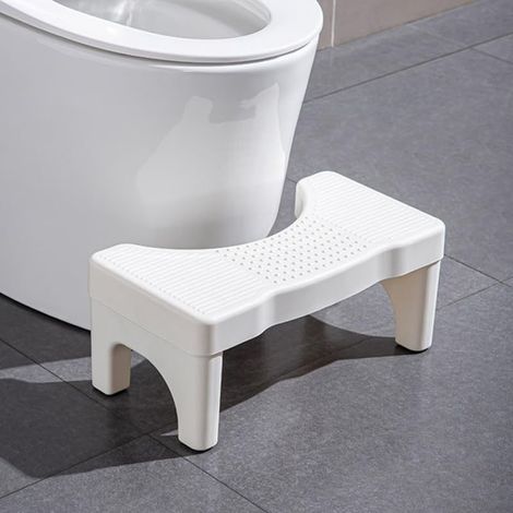 Tabouret De Toilette Physiologique, Marche-Pied Wc Adulte Et Enfant, Repose-Pieds Salle De Bain, Tabouret Accroupi RéGlable En Hauteur, Design Ergonomique Et Facile à Nettoyer (1/5)
