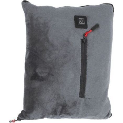 Couverture chauffante Coussin chauffant USB Température réglable Chauffage rapide Couverture électrique en polyester pour l'hiver Gris (1/4)