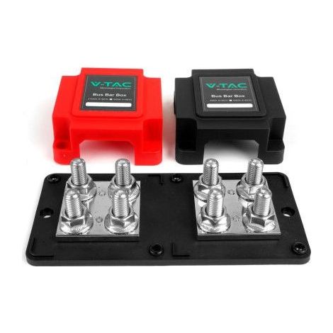V-TAC Bus Bar 48V 600A per Collegamento Batterie con 8 Bulloni M10 24527