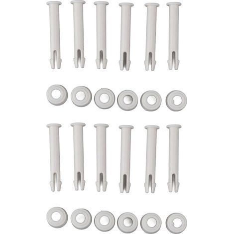 Poolbefestigungsset (12er-Pack): PVC-Befestigungsdübel und -schrauben, kompatibel mit INTEX 28270 und 28272 (5,5 cm/2,2 Zoll). (1/5)