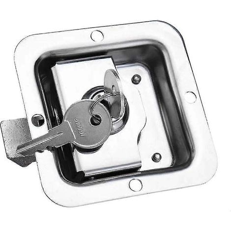 Verrous antivol à palette pour coffre à outils de camion/camping-car en acier inoxydable, porte de remorque, poignée à palette. (1/5)