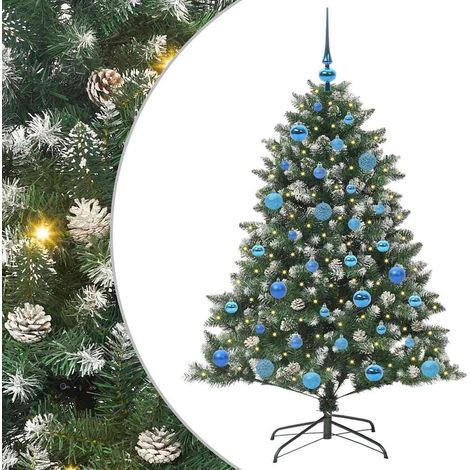 Árbol de Navidad artificial Verde 150 cm PVC, Plástico y Acero vidaXL
