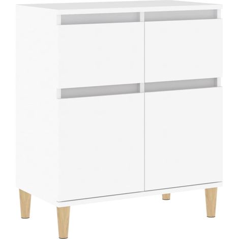 Credenza cassettiera mobile contenitore organizer cucina soggiorno salotto 60 x 35 x 70 cm legno ingegnerizzato bianco 020030355