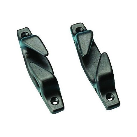 Chaumard plastique paire gauche/droite - NUOVA RADE - noir - 160 mm (1/4)