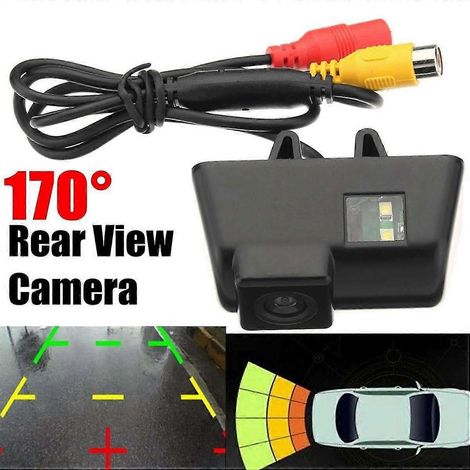Cámara de visión trasera para coche Ford, resistente al agua, HD CCD, visión nocturna, con luz para matrícula.