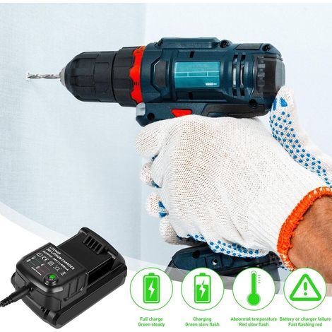 Caricabatterie universale al litio da 18V/20V per batterie Black & Decker - Compatibile con BL2018, LBXR20, LBX20 e LBX4020 - Veloce e affidabile - ALTRO (1/4)