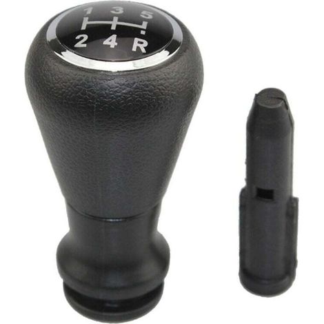 YMYNY Pommeau de levier de vitesse à 5 vitesses, pièces de rechange pour Citroën Peugeot 206 207 307 308, noir (1/5)