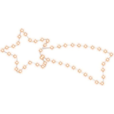 Figura Cometa di Natale con 48 LED Bianco Caldo (1/5)