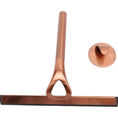 Shower Squeegee Scrubber 304 Stainless Steel Silicon Multifuntional Bathroom Cleaner Wiper for Bathroom Mirror Bronze (1/5)