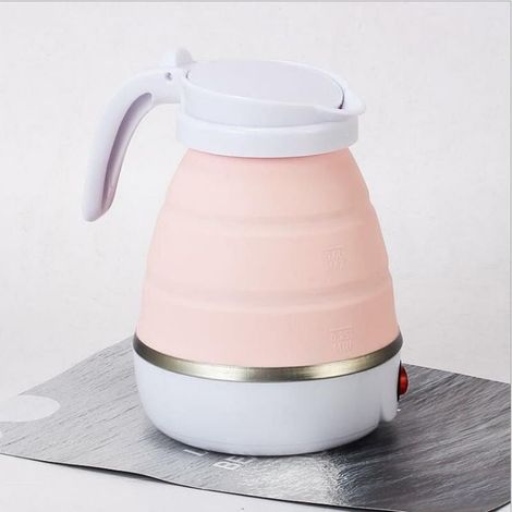 Mini bouilloire électrique portable de voyage d'hiver en plein air bouilloires pliables en silicone de qualité alimentaire petite taille maison pratique outil utilitaire polyvalent rapide et sûr (1/5)