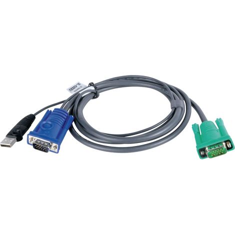 Athènes  Câble KVM USB 1,8 m avec SPHD 3 en 1  2L-5202U (1/5)