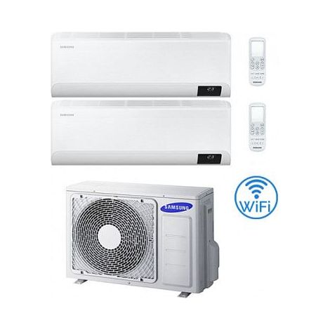 Samsung WINDFREE AVANT R32 Wifi Dual Split Inverter Klimaanlage 9000 + 9000 BTU mit E.U. AJ040TXJ2KG/EU NEU Klasse A+++/A++