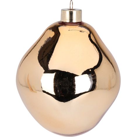 Palline per albero di Natale in vetro color oro decorazioni natalizie -Oro / 8 cm (1/4)