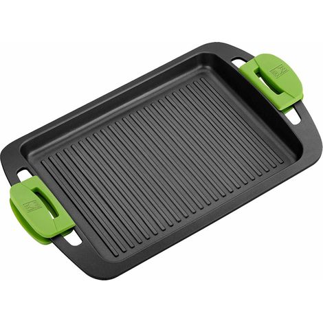 Plancha Grill Menaje Aluminio Fundido con rayas 40cm BRA A401540 (1/5)
