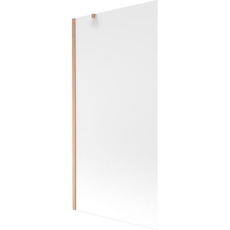 Mexen Next Badewannenabtrennung 1-flügelig 90 x 150 cm, mattiert, gebürstetes Kupfer - 895-090-000-00-30-65 (1/5)