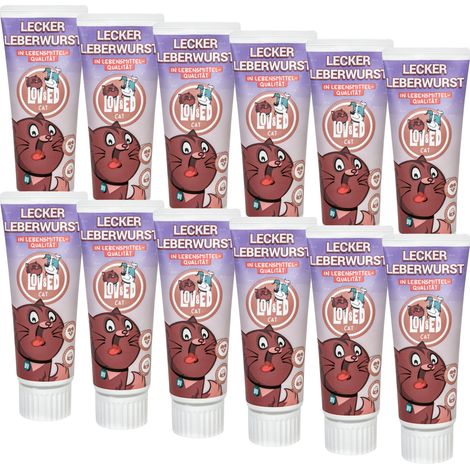 Lov&Ed Lecker Leberwurst für Katzen, 12x 75g - Lebensmittelqualität (1/2)