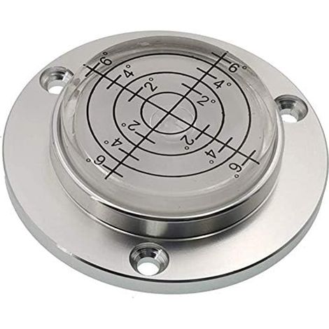 50 x 9 mm runde Wasserwaage mit Loch, aus hochpräziser Aluminiumlegierung, für Weißwasser-Wasserwaagen (1/4)