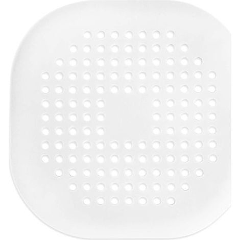 1 paquete de tapones de silicona para tubería de desagüe de TPR, colador de desagüe para cabello de baño, dispositivo para extensiones de cabello con ventosa (blanco) (1/5)
