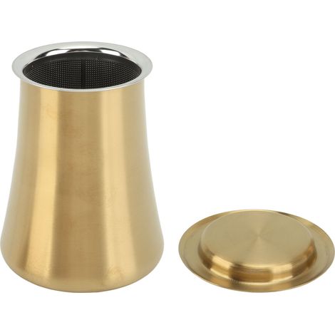Tamis à café, passoire fine en maille pour mouture, tasse en acier inoxydable 304, accessoire de préparation à domicile, doré (1/5)