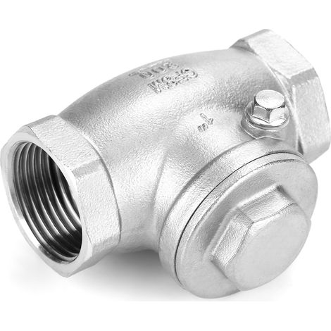 Clapet anti-retour unidirectionnel en acier inoxydable 1" DN25, filetage femelle WOG 200 PSI (1/5)