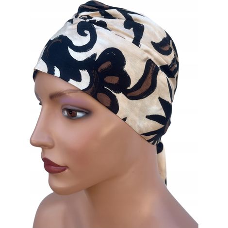 Turbante con pañuelo para la cabeza de mujer Tess 484 también después de la quimioterapia (1/5)