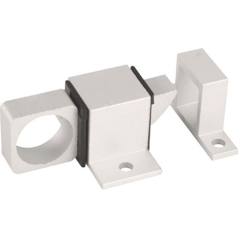 Goupille de sécurité pour fenêtre, verrou de verrouillage, convient pour une fermeture horizontale ou verticale, en aluminium, finition argentée, vis d'expansion incluses. (1/5)