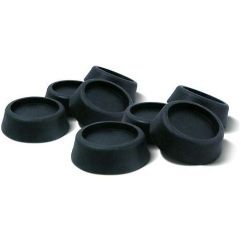 Patins anti-vibrations pour machine à laver, paquet de 1, noirs, 8 unités (1/5)