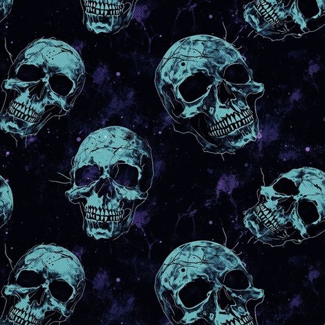 Tela Oxford decorativa para exteriores - Motivo de calavera I DX4828 (1/5)