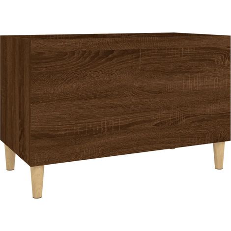 Armadio per dischi moderno contenitore 74,5 x 38 x 48 cm in legno multistrato rovere marrone 020049206
