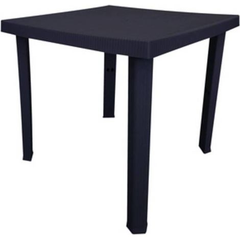 TAVOLO RESINA FIGARO 80X80XH72CM ANTRACITE