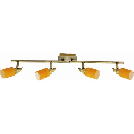 Plafoniera Candellux Tukan 4xG9 metallo patina arancio (1/2)