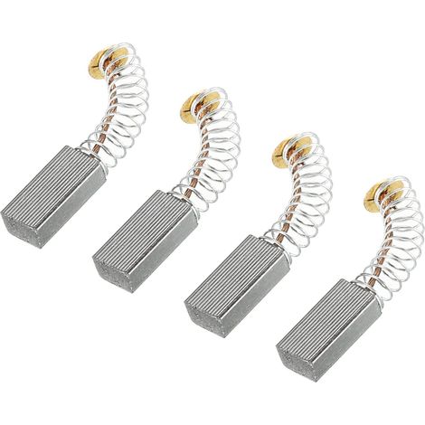 Carbone Brosses 13x6x4mm pour Électrique Moteurs Alimentation Outil Meuleuse Angulaire Table Scie Rechange Pièce Réparation, 4 Paquet (1/5)