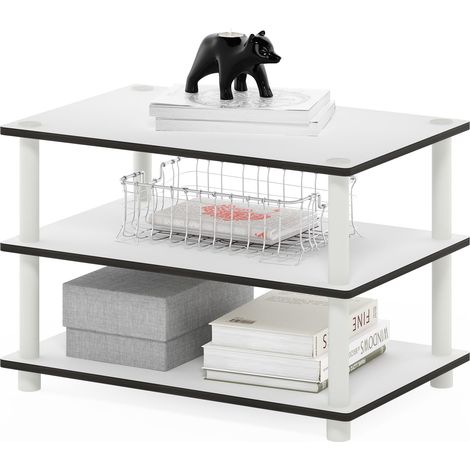 Table Basse 3 Outils, Bois, Blanc, Taille Unique, White/White, 39,6 x 59,9 x 39,6 cm (1/5)