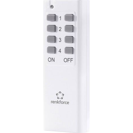 Télécommande intérieure 4 canaux commutables – Portée 30 m – Accessoire domotique pour automatisation – Renkforce (1/3)