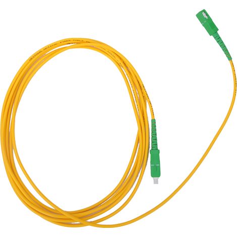 2 câbles de brassage à fibre optique monomodes et monoconducteurs SC/APC SM-G652D OS2 de 3 mètres (1/5)