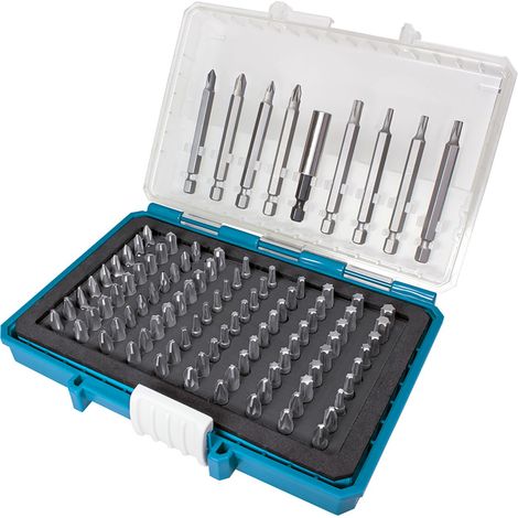 Makita P-81050 Kit inserti 99 parti Croce Pozidriv, Croce Phillips, Esalobo Interno (TX), Brugola interna