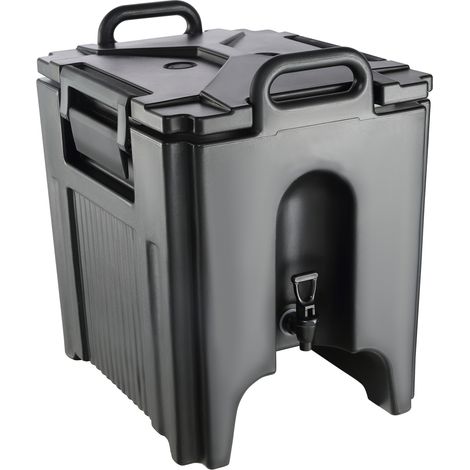 Mophorn Dispensador de Bebidas Aislado Dispensador de Agua Fría y Caliente No Electrico 37,6 L Almacenamiento de Alimentos de Acero Inoxidable Contenedor Aislado con Grifo Portátil para Camping Cateri