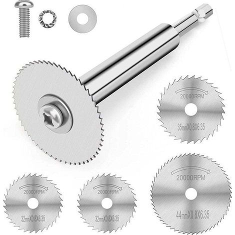 Coupe Tuyau PVC Interieur avec 4 Lames Scie et Tige Hexagonale 1 4 Pouce Plastique (1/4)