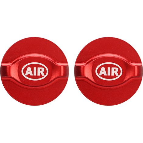 2 Pièces Cache-Fourche Vélo Avant Rouge en Alliage d'Aluminium Électrolytique, Couvre-Épaule Amortisseur Air pour Protection (1/5)