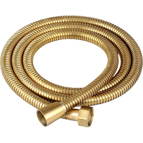Tuyau De Douche - 150 Cm - Acier Inoxydable SUS304 - Raccords En Laiton Massif - Joint D Etanchéite Epaissi - Pour Pommeau De Douche A Main (1/5)