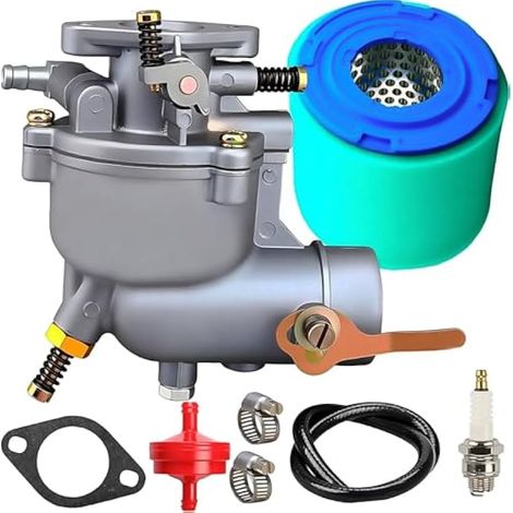 Carburatore di ricambio 390323 per motore tosaerba Briggs & Stratton 7HP 8HP 9HP 170457, 171431, 171432, 195437, 195451, con filtro dell'aria 393957S (1/5)