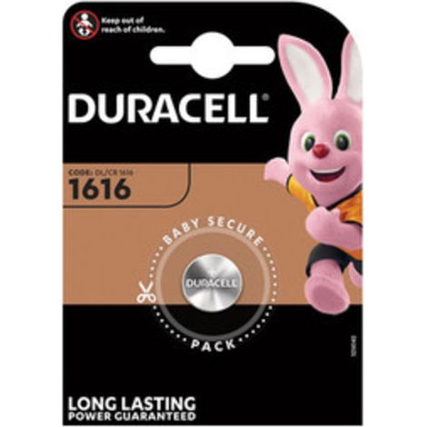 DURACELL BATTERIA A BOTTONE 1616 BL 1 PZ- DURACELL- 10,0 blister