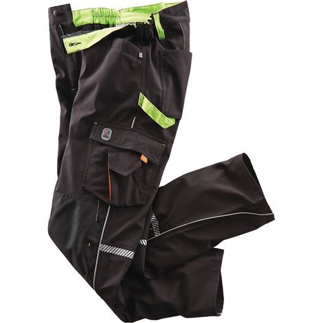 Softshellhose Terrax Workwear Gr.50 schwarz/limette TERRAX (1/2)