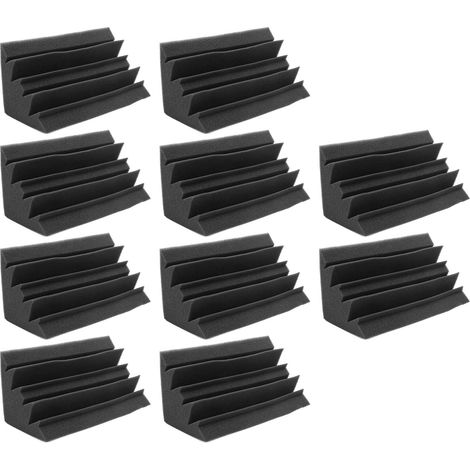 Lot de 10 panneaux en mousse acoustique polyuréthane pour réduire la pollution sonore et l'absorption acoustique. (1/5)