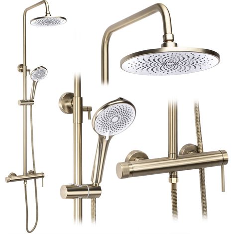 SHOWER SET REA JS-H7023BG BRUSH GOLD (1/4)
