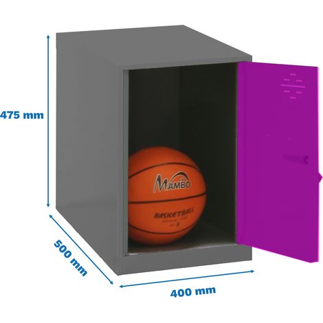 Simonrack Cassetto di Rangement in Metallo Antracite e Rosa 50x40 cm