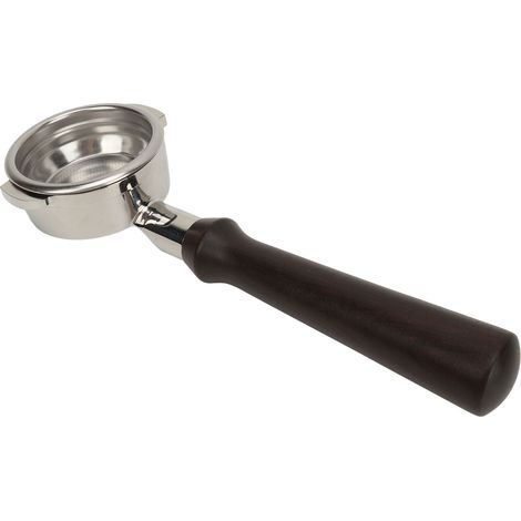 58-mm-Siebträger mit ergonomischem Holzgriff und ultrafeinem Filtergewebe, bodenloser Kaffeefilter für Expobar E61 (1/5)