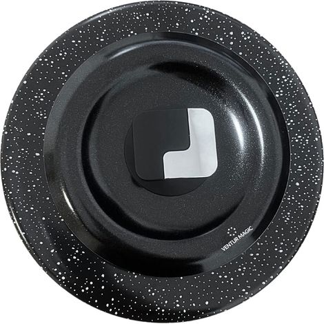 Coperchio Magico Antiodore Ventur Magic in Alluminio Ø24 cm Pomello Salvaspazio Nero (1/5)