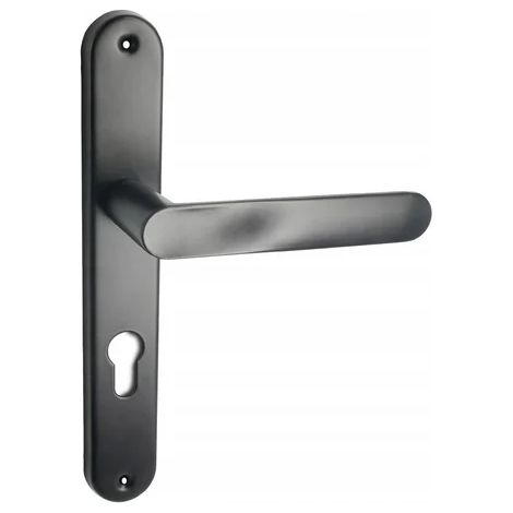 Manilla interior ovalada Domino, negro mate - para inserto PZ de 72 mm (1/2)